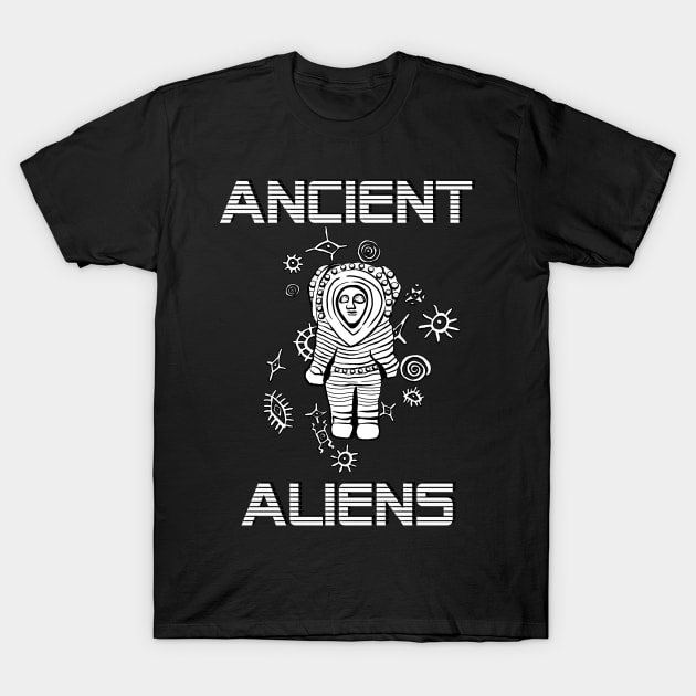 Ancient astronaut 3 T-Shirt by BjornCatssen